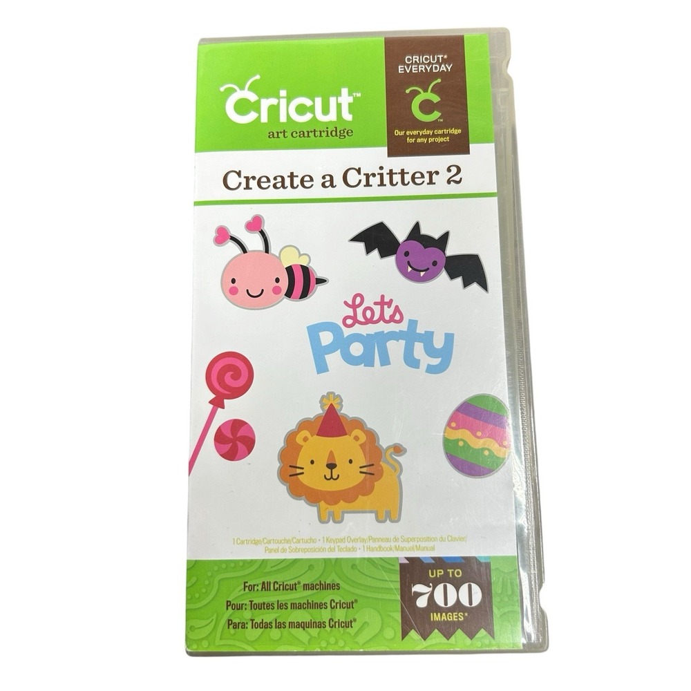 Cricut Create a Critter 2 Cartridge Crafting Animals Monsters Lets Party Bats